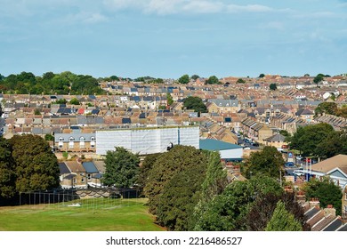 RAMSGATE, UNITED KINGDOM - Sep 10, 2022: An Aerial View Of Modern Buildings In Ramsgate, Kent, UK