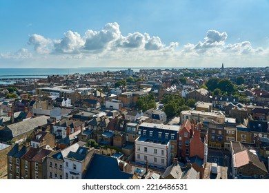 RAMSGATE, UNITED KINGDOM - Sep 10, 2022: An Aerial View Of Modern Buildings In Ramsgate, Kent, UK