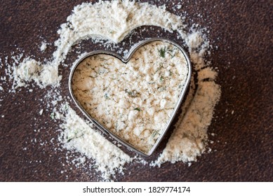 Ranch Seasoning In A Heart Shape