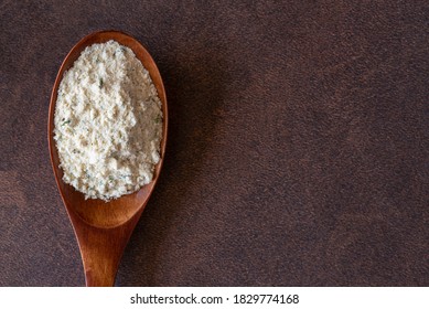 Ranch Seasoning On A Wood Spoon