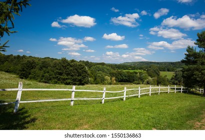 Ranch With Wooden Farm Fence