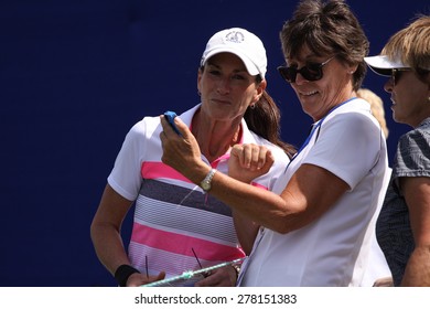 RANCHO MIRAGE, CALIFORNIA - APRIL 01, 2015 : Spectators At The ANA Inspiration Golf Tournament On LPGA Tour, April 01, 2015 At The Mission Hills Country Club, Rancho Mirage, CA