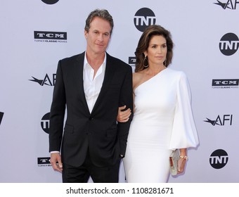 Rande Gerber And Cindy Crawford At The AFI's 46th Life Achievement Award Gala Tribute To George Clooney Held At The Dolby Theatre In Hollywood, USA On June 7, 2018.