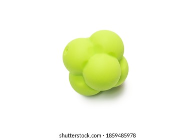 Random bouncing ball isolated on white background. 
