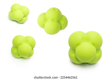 Random bouncing ball isolated on white background. 