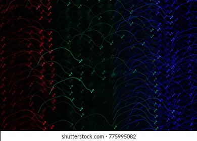 Random Complex abstract digital design lines - Background texture pattern of colourful lighting, incomplete pattern