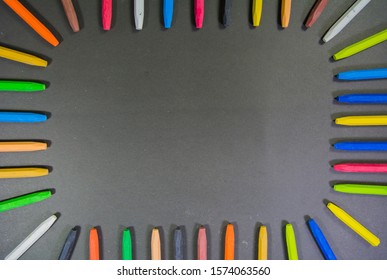 Random Crayon Colors Rectangle Shape On Stock Photo 1574063560 ...