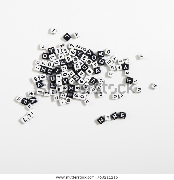 Random Letters Making Words Stock Photo Edit Now 760211215