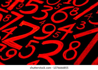 Random numbers background. Seamless pattern with numbers. 