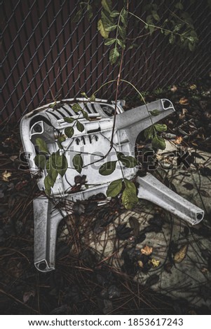 Random rustic of old odd abandoned materials