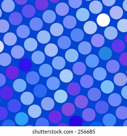 Random spot pattern in blues