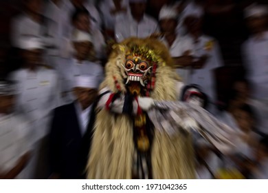 Rangda Mask Dance, Sacred Dance In Balinese Hindu Culture