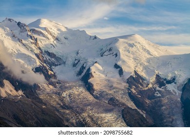 Range Of Mont Blanc Above Chamonix Town