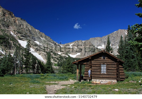 Ranger Cabin Thunder Lake Hiking Trail Stock Photo Edit Now