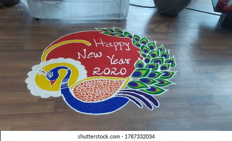 Peacock Rangoli Fotos Imagenes Y Otros Productos Fotograficos De Stock Shutterstock