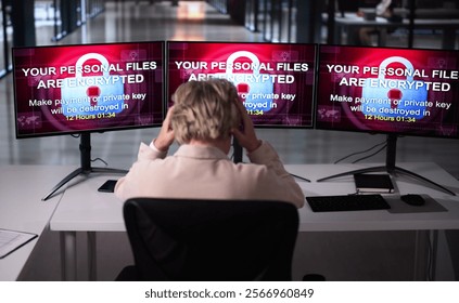 Ransomware Cyber Attack Using Malware. Security Breach - Powered by Shutterstock - Get 15% off with code: PIKWIZARD15