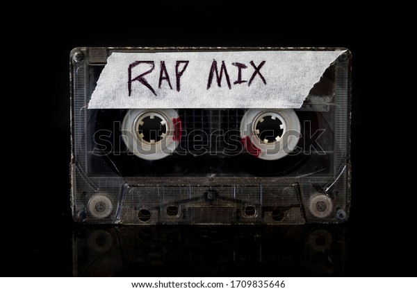 Rap\
Music Mix\
Rap music mixtape on a black\
background.