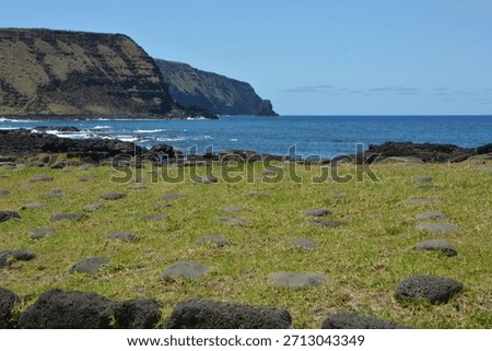 Rapanui, Easter, Island, moai, statues, Pacific, light, golden, sunrise, sunset, magic, mystical, serenity, peace, calm, landscape, ocean, volcanic, heritage, culture, ancient, stone, nature, sky, hor