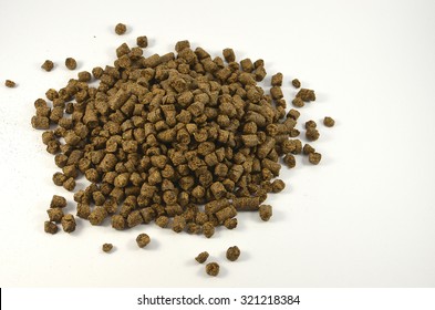 Rapeseed Meal On A White Background