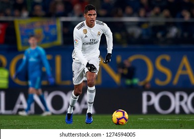 Raphael Varane Of Real Madrid In Action During The Week 17 Of La Liga Match Between Villarreal CF And Real Madrid At Ceramica Stadium In Villarreal, Spain On January 3 2019. 