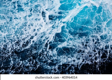 Rapid sea while sailing ship. Dramatic and picturesque scene. Beauty world.