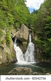 Rapids Below Bash Bish Falls And Pool - A Popular Summer Swimming Hole In The Berkshires, And The Tallest Waterfalls In Massachusetts.