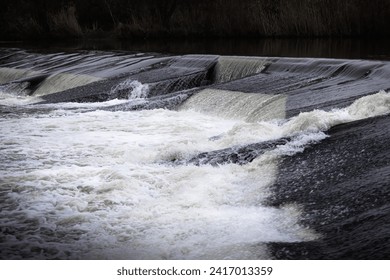 rapids at a large barrage