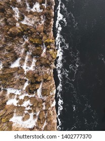 Rapids Meet Frozen Canadian Tundra