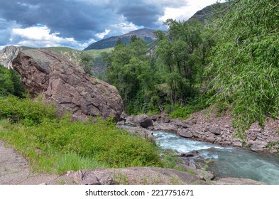 Rapids On Crystal River In Rocky Mountains Between Carbondale And Redstone (Pitkin County, Colorado)