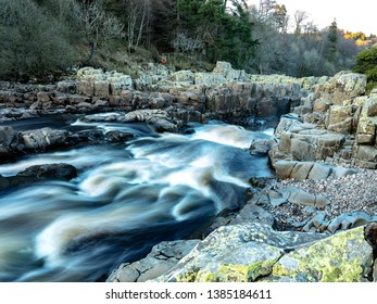 Rapids On The River Tees At Top Of High Force Waterfall, Forest-in-Teesdale, North Pennines, Yorkshire, England, UK