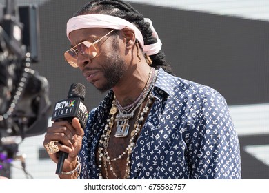 Rapper 2 CHAINZ Attended And Performs At The 2017 BET Experience 106 And Park Sound Stage At The Microsoft Center June 23rd, 2017 In Los Angeles, California -USA