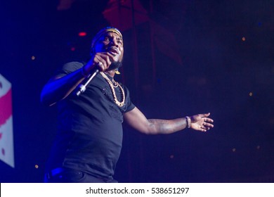 Rapper Jeezy Performs At The 2nd Annual V103 WinterFest At Philips Arena In Atlanta, Georgia - USA On December 10th, 2016