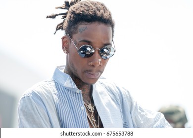 Rapper Wiz Khalifa Attends And Performs At The 2017 BET Experience 106 And Park Sound Stage At The Microsoft Center June 23rd, 2017 In Los Angeles, California -USA