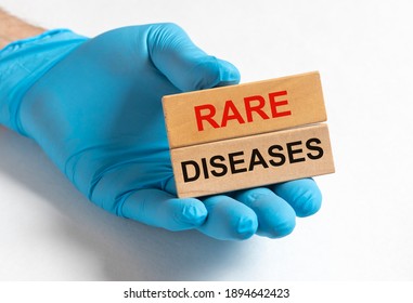 Rare Diseases Inscription Words. Medical Concept Of Unusual Disorders.