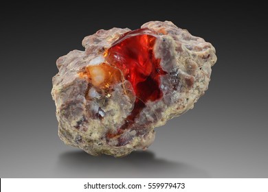 A Rare Fire Opal From Hungary. 