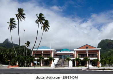 RAROTONGA - SEP 16 2013:Cook Islands Minister Of Justice Building.Cook Islands Legal System Is Based On New Zealand Law And English Common Law.