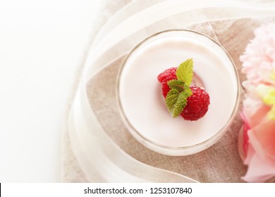 Rasberry Smoothie For Healthy Breafkast Image