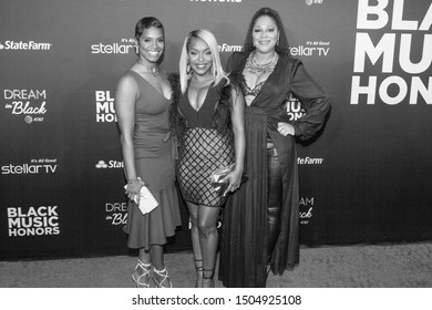 Rashan Ali, Quad Webb, And Trina Braxton Attends 2019 Black Music Honors At Cobb Energy Performing Arts Centre On September 5th, 2019  In Atlanta, Georgia - USA