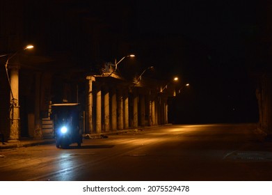 Rashed Street Baghdad At Night 