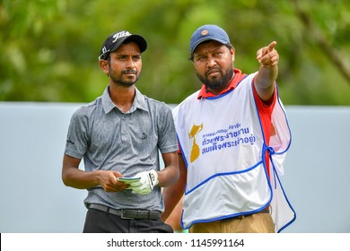 Rashid Khan Of India In Action During Round 2 The Royal Cup 2018 At Phoenix Gold Golf & Country Club  On July 27, 2018 In Pattaya, Thailand.