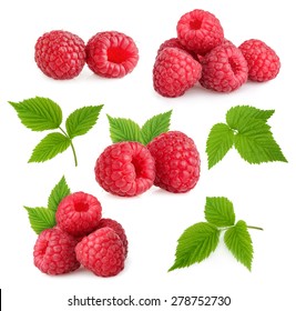 Raspberries Isolated