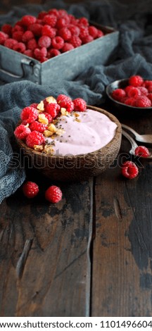 Similar – Himbeeren Smoothie Schüsseln