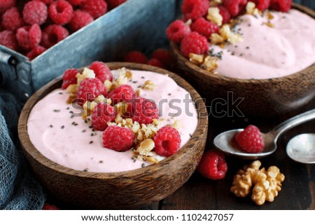 Similar – Himbeeren Smoothie Schüsseln