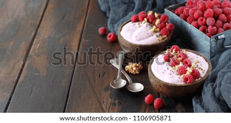 Similar – Himbeeren Smoothie Schüsseln