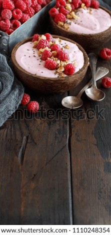 Similar – Himbeeren Smoothie Schüsseln