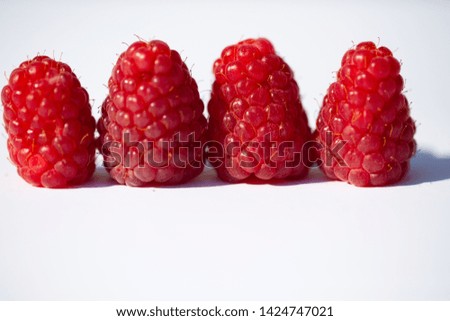 Similar – Frische Himbeeren auf gelbem Hintergrund