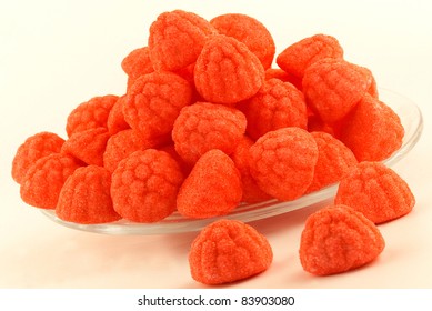 Raspberry candies