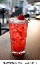 Raspberry Cocktail On The Patio