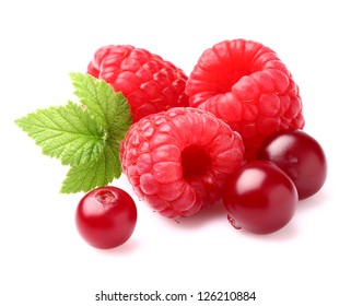 Raspberry with cranberry