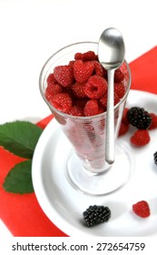 Raspberry dessert - studio shot